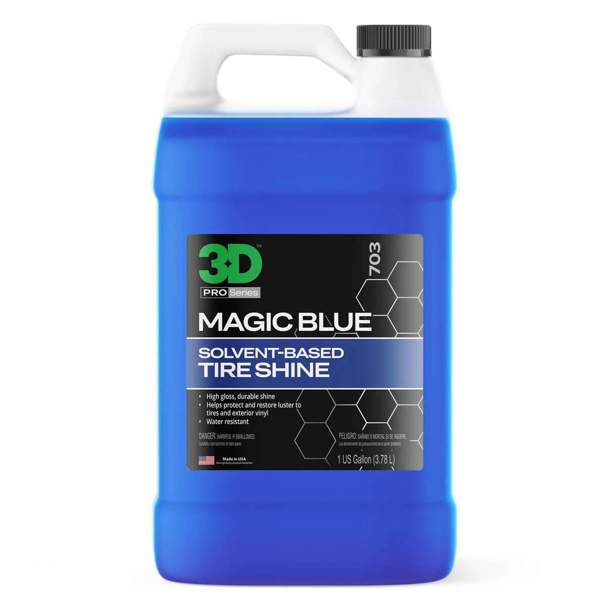 3D | Magic Blue - Water Resistant Tire Shine Gallon